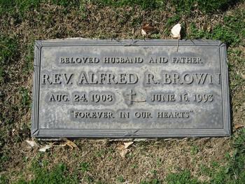 Brown,  Rev. Alfred R. gravesite