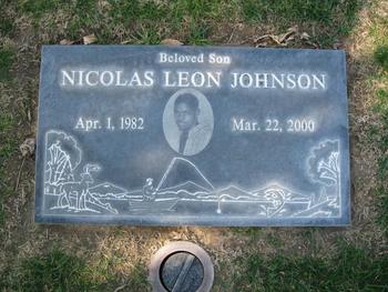 Johnson,   Nicolas Leon gravesite