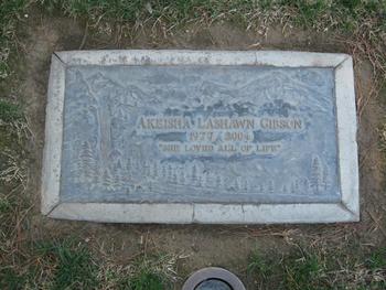 Gibson, Akeisha Lashawn gravesite