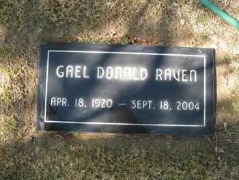 Raven,   Gael Donald gravesite