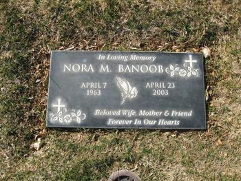 Banoob,   Nora M. gravesite