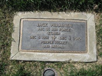 Piirainen, Jack gravesite