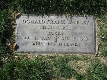 Shirley,   Donald Frank gravesite