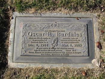 Bardales, Oscar E. gravesite
