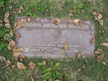 Wheeler, Virginia Mary gravesite
