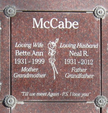 McCabe, Neale R. gravesite