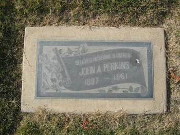Perkins,   John Alfred gravesite