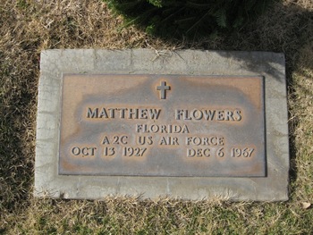 Flowers,   Matthew gravesite