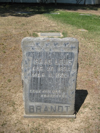 Brandt, Isaac Louis ('Lou') gravesite
