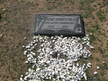 Polos,   Irene gravesite